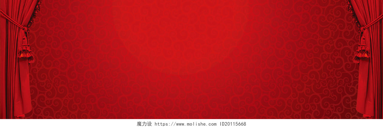 中国红色喜庆婚礼纹理海报背景
